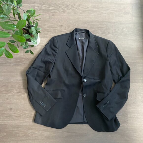 Massimo Dutti Black Blazer with Pockets - Picture 2 of 11